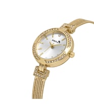 Polo Air Lüx Taşlı Hasır Metal Kordon Kadın Kol Saati PL-1547Bx (Sarı)