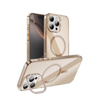 Apple iPhone 16 Pro Max Kılıf M-safe Şarj Özellikli Kamera Standlı Zore Estop Kapak