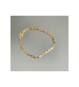 925 Ayar Gümüş Gold Halka Bileklik