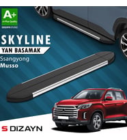 S-Dizayn Ssangyong Musso Skyline Krom Yan Basamak 203 Cm 2018 Üzeri A+ Kalite
