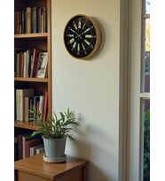 36 Cm Modern Kahverengi Duvar Saati (Standart)