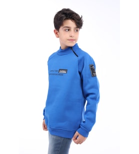 Toontoy Erkek Çocuk Baskılı Sweatshirt (Saks)