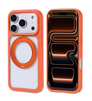 Apple iPhone 17 Pro Max Kılıf M-Safe Şarj Özellikli Standlı Zore Piza Silikon Kapak