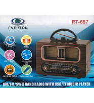 Everton Rt-657 Bluetooth Fm-Usb-Tf-Aux Şarjlı Nostaljik Radyo