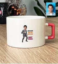 Kişiye Özel Karikatürlü Erkek Öğretmen Lüks Fincan Öğretmenler Günü Hediyesi