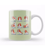 Cavalier King Charles Spaniel Yoga Kupa Bardak Porselen
