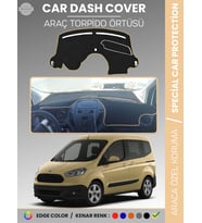 FORD COURİER (2013-2020) EKRANSIZ Torpido Örtüsü Panel Koruma Tam Uyum Çatlamayı Önler Kolay Montaj