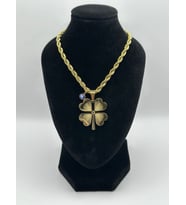 Arnes Jewelry Çelik Nazar Boncuklu Yoncalı Kolye