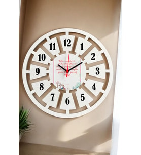 En Güzel Sevgili Hediyesi Duvar Saati 40cm 011 (Beyaz)