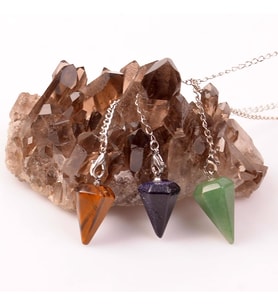 Küçük Boy Aventurin - Kaplan Gözü - Yıldız Taşı  Pandül - Üç'lü Sarkaç Seti