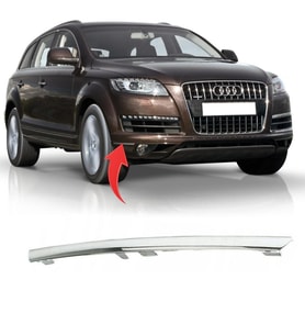 Audi Q7 Ön Sağ Alt Tampon Çıtası Nikelajlı 2009-2015 4L08072442ZZ