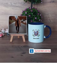 Öğretmenler Günü Hediyesi Fotoğraflı Dekoratif Taş, Kupa Bardak Beyaz Hediye (Model 3)