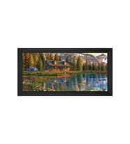 Manzara Temalı Kanvas Tablo 50 x 70 cm Siyah Çerçeve