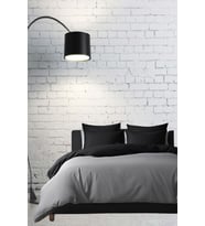 Velvet Dreams Lastikli Çarşaflı Nevresim Takımı Tek Kişilik ( 1 Adet Yastık Kılıflı) (Siyah-Gri)