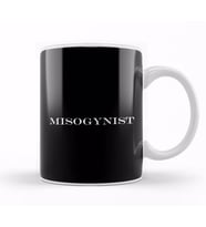 Misogynist Thin Text Kupa Bardak Porselen