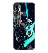 Tecno Spark 6 6 Go 8C 8 Pro 7 7 Spark 9 Pro Kılıf Desemli Silikon Dog Guitar 1789