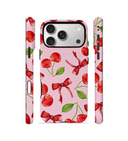iPhone 17 Pro Vorian Çift Katmanlı MagSafe Kılıf Cherry Ribbon Garden