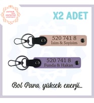 Yavru Ağzı-Mor Menekşe, İsminize Özel Enerji Manevi Huzur, 520 741 8 Başarı ve Denge Anahtarlık Set (Çok Renkli)