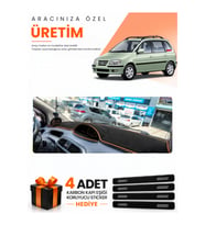 HYUNDAİ MATRİX (2001-2010) Uyumlu Torpido Koruma Örtüsü Oto Kılıfı - Siyah Kahverengi