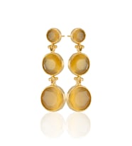 Kadir Jewellery 22 Ayar Altın Kaplama Vintage Küpe -El İşçiliği Ve Hipoalerjenik Küpe