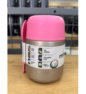 MiniQup MealMate 500 ML Mocca Mouse Bebek Mama Termos