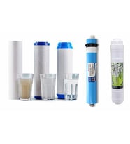Reverse Osmosis Filtre Seti Full Takım 5 li Açık Kasa Model Su Arıtma Cihazı Uyumlu (Turkuaz)