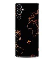 Tecno Pova Neo 2 Kılıf Silikon Desen Özel Seri Harita ve Uçak 1777