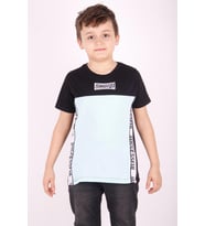 Toontoy Erkek Çocuk Yazı Baskılı Tişört (Su Yeşili)