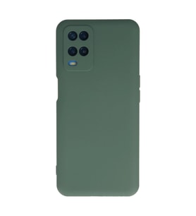 Oppo A54 4g Kılıf Nano İçi Kadife Silikon - Koyu Yeşil