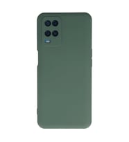 Oppo A54 4g Kılıf Nano İçi Kadife Silikon - Koyu Yeşil