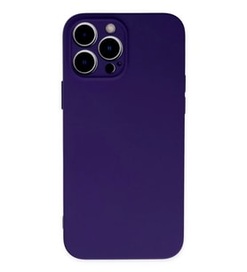 Newface Apple iPhone 13 Pro Max Kılıf Nano içi Kadife Silikon - Mor