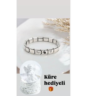 Kişiye Özel İtalyan Nomination Bileklik HEDİYELİ (SEVGİLİLER GÜNÜ YILBAŞI ÖZEL GÜN HEDİYESİ)