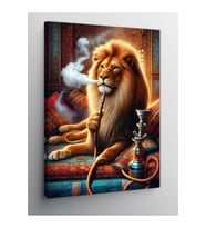 Kanvas Tablo Nargile Içen Aslan 100 X 140 Cnvsdkey-125411-100-140