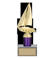 ODAK KUPA - Figürlü Kupalar - Yelken Figürlü Kupalar FG-002 A - 28 cm