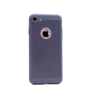 Zore iPhone 6Plus/6SPlus ile Uyumlu Rubber Delikli Sert Kılıf Gri