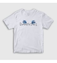 Presmono Unisex Çocuk Beyaz Eyes Logo Evanescence T-Shirt 146117tt