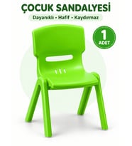 Beylini Çocuk Sandalyesi Anaokulu Kreş Kurs Mini Tabure Dayanıklı Rahat Plastik