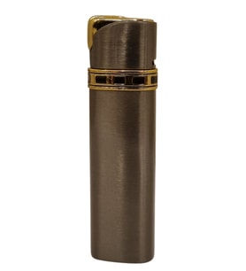 PremiumQuality Tek Torch Pürmüz Koyu Gümüş Puro Çakmağı
