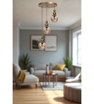 YAREN 3 LÜ TEPSİLİ ESKİTME BAL CAMLI SARKIT