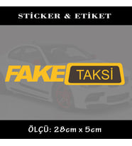 SAHTE oto sticker yazı - araba kask motosikler kamyonet minibüs uyumlu etiket