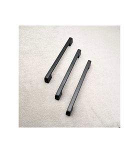 Arel Mat Siyah Tv Ünitesi Vestiyer Yatak Odası Mutfak Dolap Çekmece Kulpu 128 Mm (12,8 Cm) 5 Adet