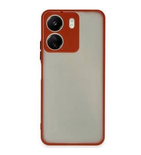 Xiaomi Redmi 13c Kılıf Montreal Silikon Kapak - Kırmızı