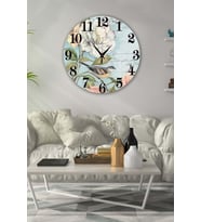 Bilge Retro Tasarımlı Duvar Saati 40x40cm (Baskılı)