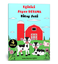 Eğitici Süper Boyama Kitap Seti (4 Kitap)