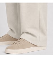 Erkek Ekru Relax Fit Bağcıklı Baggy Pantolon