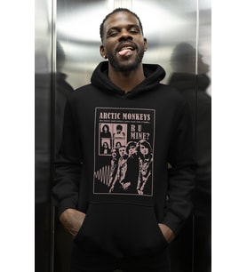 Arctic Monkeys Rock Metal Müzik Grubu Baskılı Unisex Oversize Hoodie