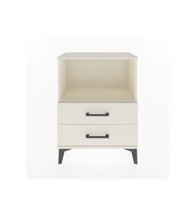 Arges Komodin Tek Raflı 2 Çekmeceli 60x30x80 Aytaşı-Aytaşı
