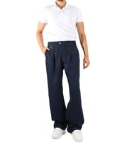 Denim Belden Lastikli Kemer Detayli Wide Leg Pantolon