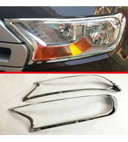 Ford Ranger Uyumlu 2016 2018 Ön Far Kaplama ABS Krom Parça