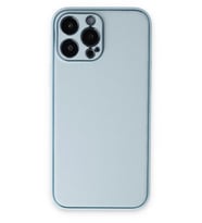 Newface Apple iPhone 14 Pro Kılıf Coco Deri Silikon Kapak - Sky Blue